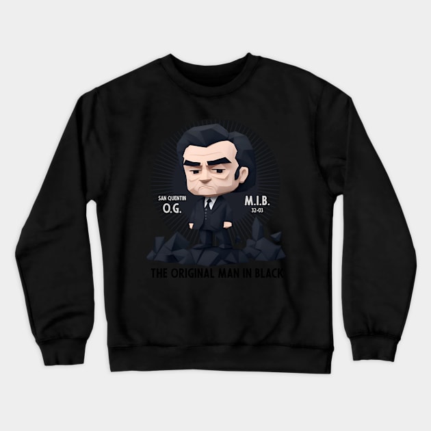 the original man in black Crewneck Sweatshirt by Kingrocker Clothing